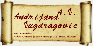 Andrijana Vugdragović vizit kartica